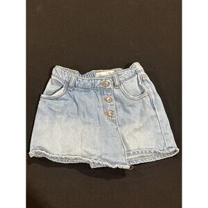 Zara Girls 4-5 Years Denim Skort VGUC